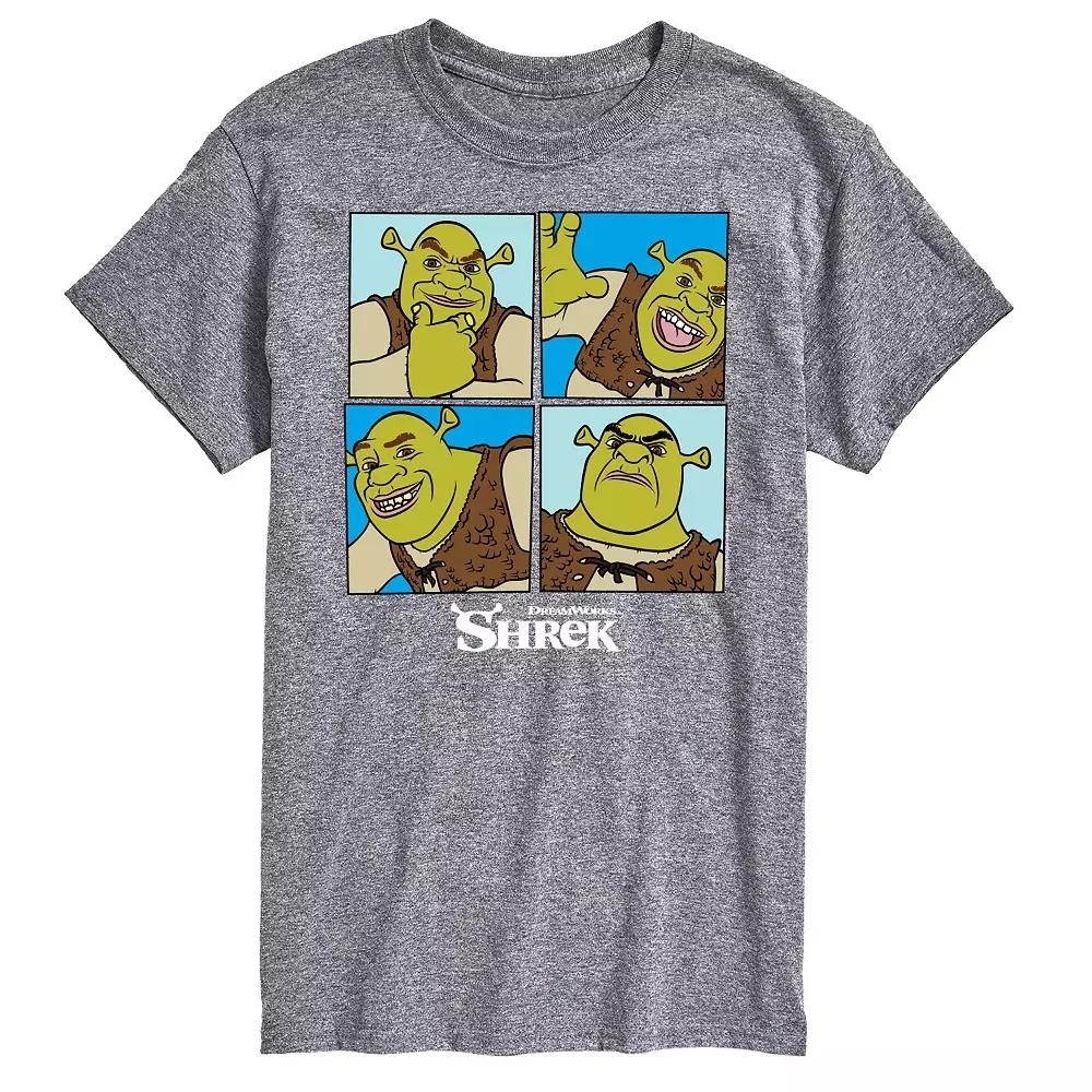 Big & Tall Shrek Grid Tee, Men's,  Product Image