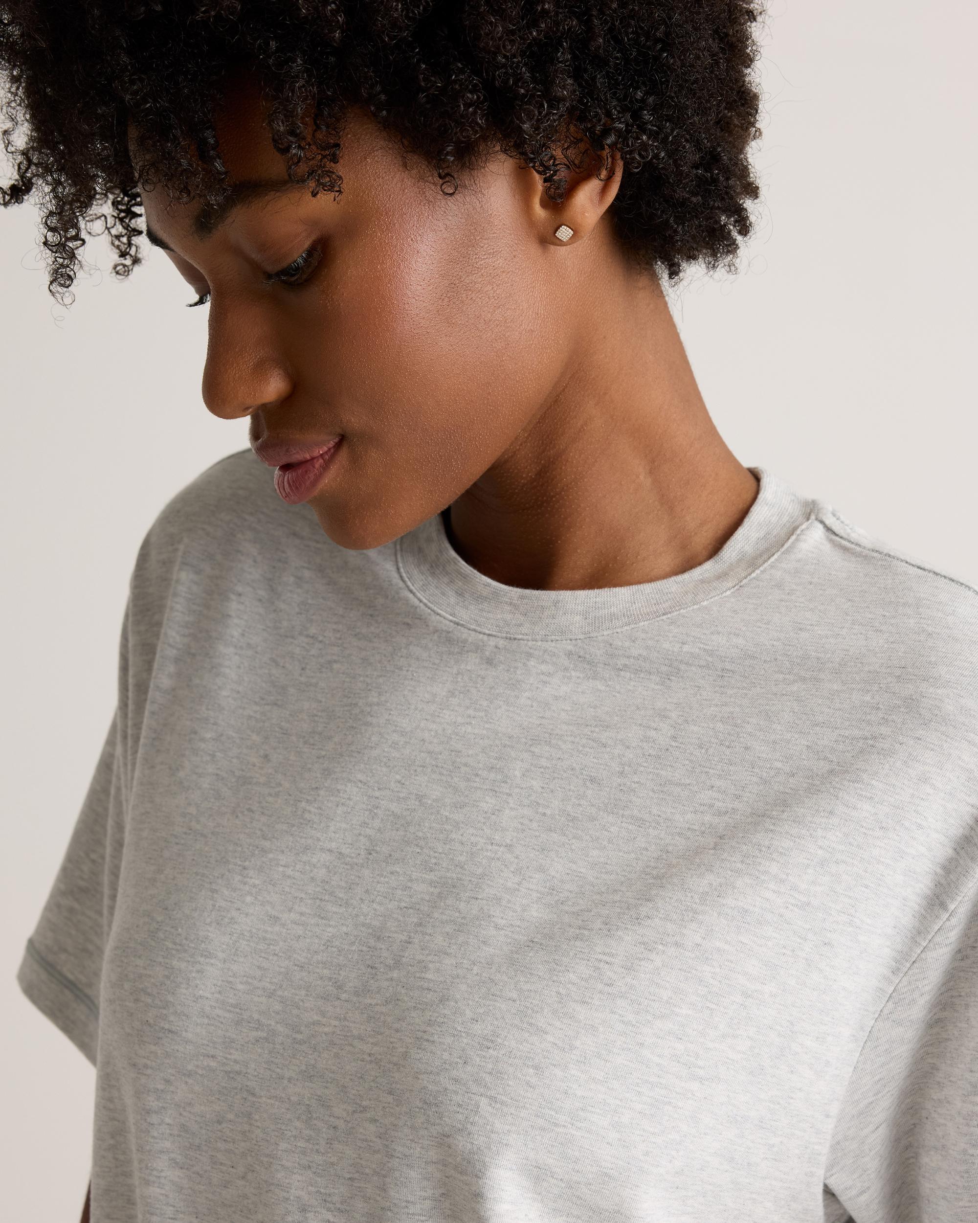 Quince | Women's Dream Lounge Oversized Short Sleeve Pajama Set Cotton Product Image