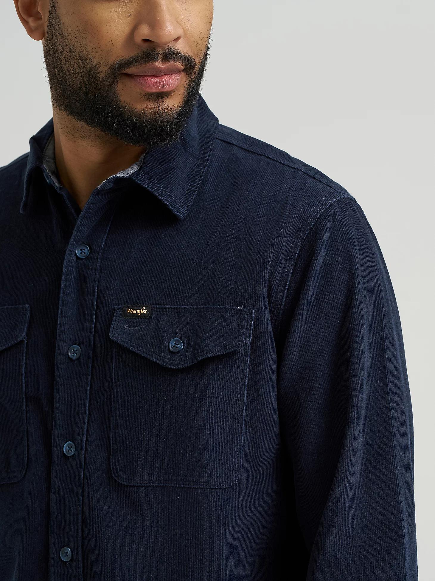 Men's Corduroy Shirt in Dark Sapphire Product Image