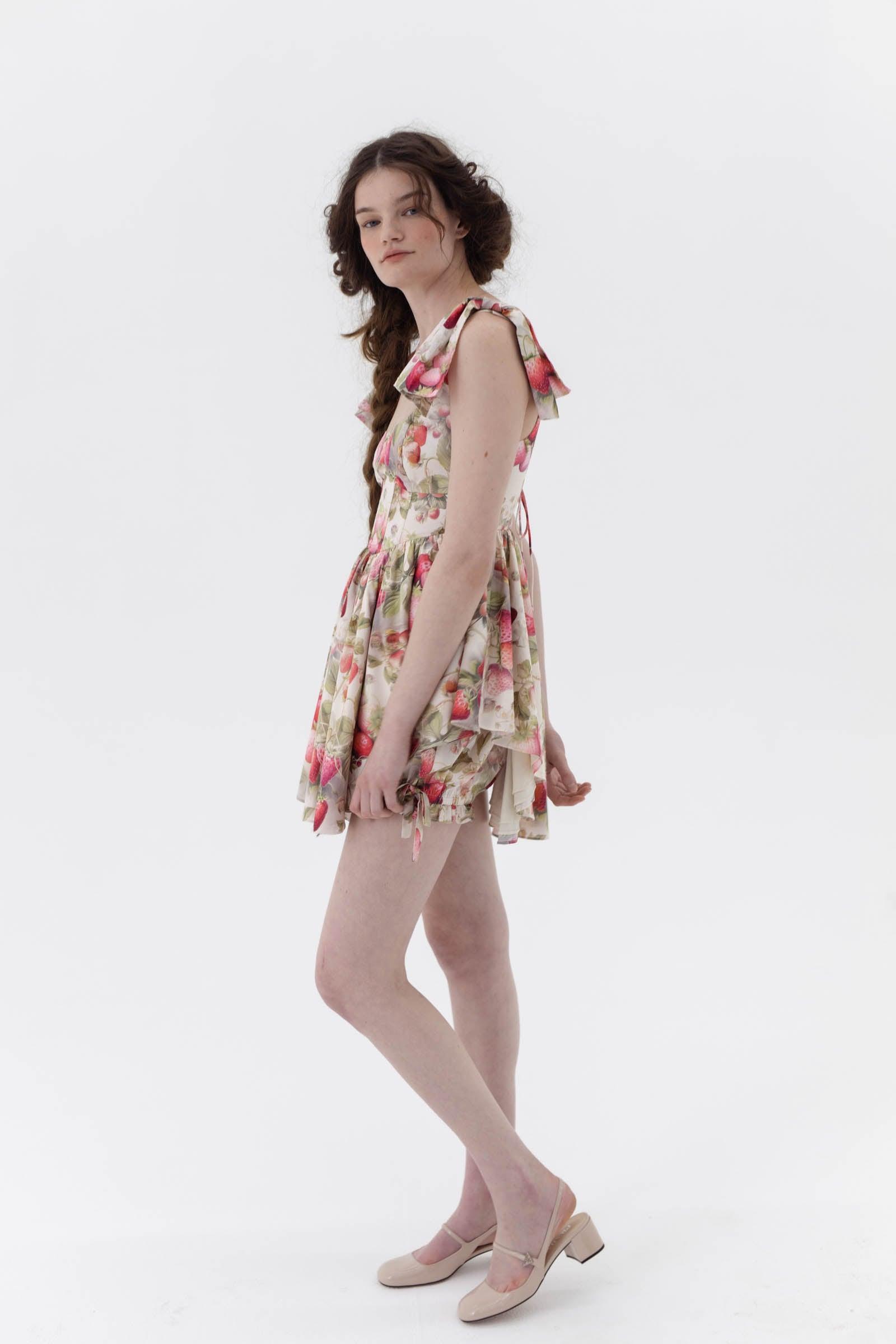 The Strawberry Cream Farmers Market Dress Product Image