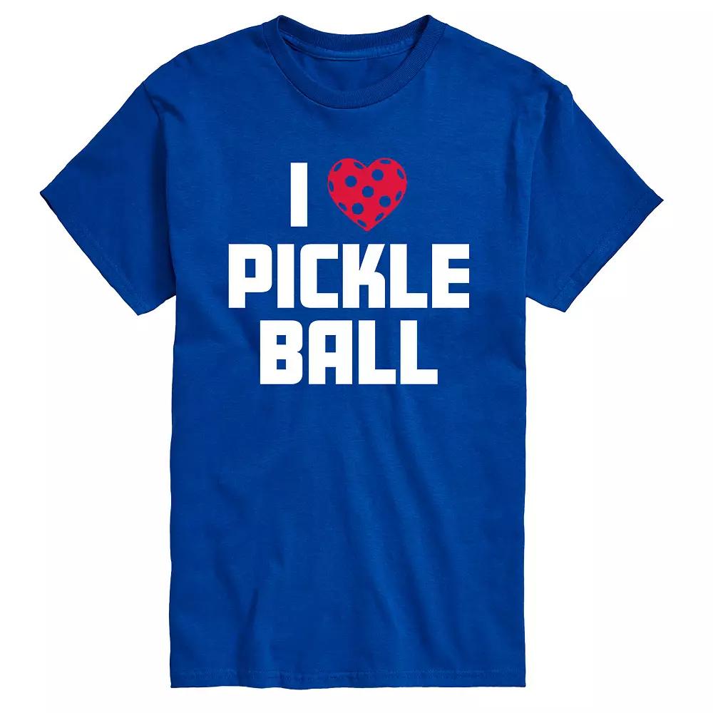 Big & Tall I Love Pickleball Tee, Men's,  Product Image