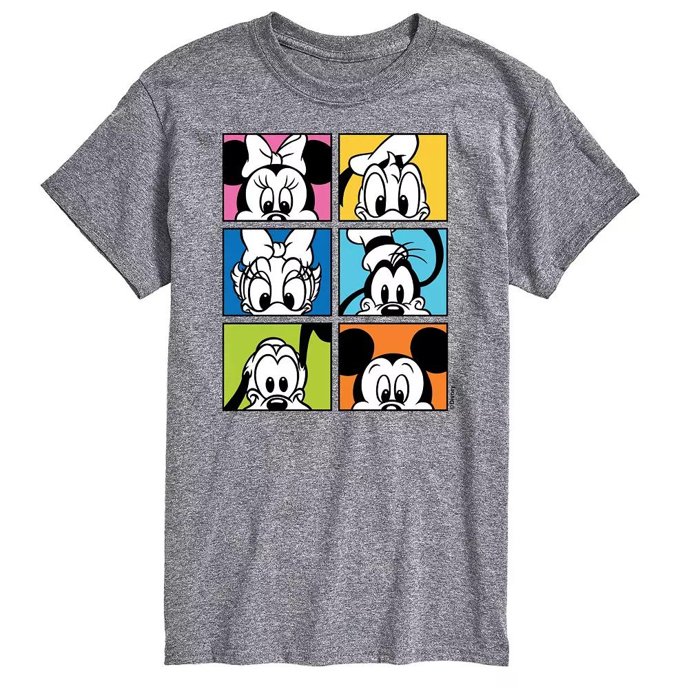 Disney's Mickey Mouse Men's Friends Grid Graphic Tee,  Product Image