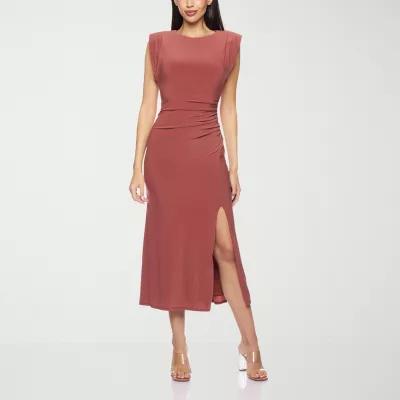 Premier Amour Womens Sleeveless Midi Sheath Dress Product Image