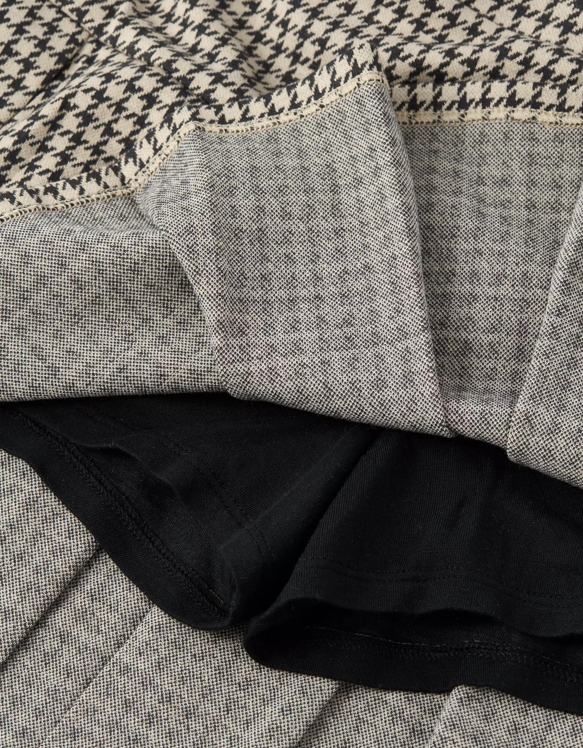 AE It Knit Low-Rise Pleated Plaid Skort Product Image