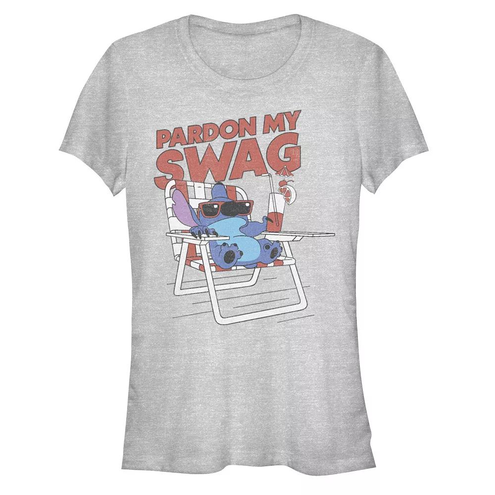 Disney's Lilo & Stitch Women's Pardon My Swag Stitch Tee, Girl's,  Product Image