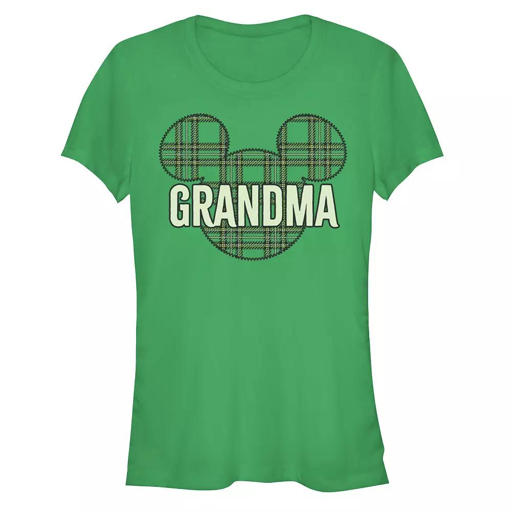 Disney's Mickey Mouse Women's Grandma Christmas Patch Graphic Tee,  Product Image