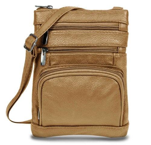 Genuine Leather Crossbody Bag - Multi-Size Options (Standard, Plus, XL) Product Image