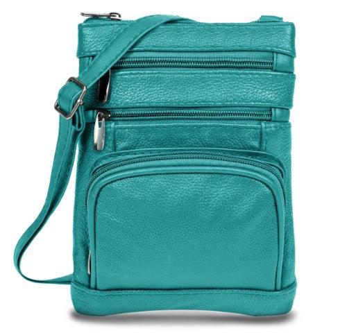 Genuine Leather Crossbody Bag - Multi-Size Options (Standard, Plus, XL) Product Image