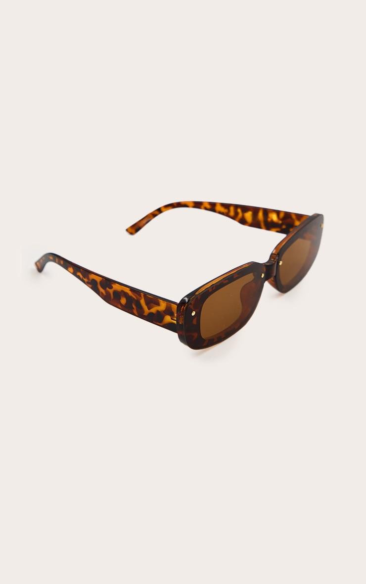 Brown Tortoiseshell Square Sunglasses Product Image