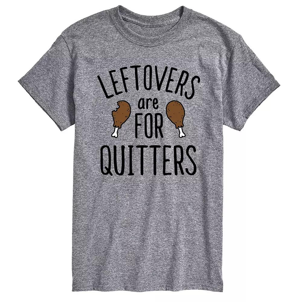 Big & Tall Leftovers For Quitters Tee, Men's,  Product Image