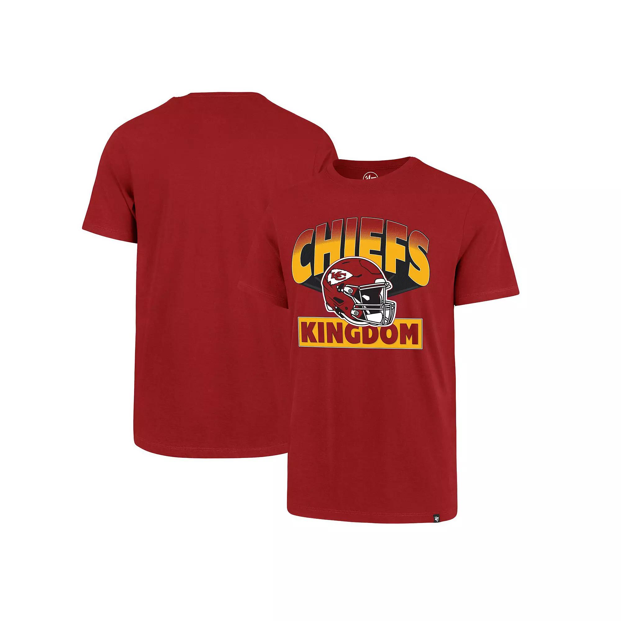 Men's '47 Red Kansas City Chiefs Chiefs Kingdom Super Rival T-Shirt,  Product Image