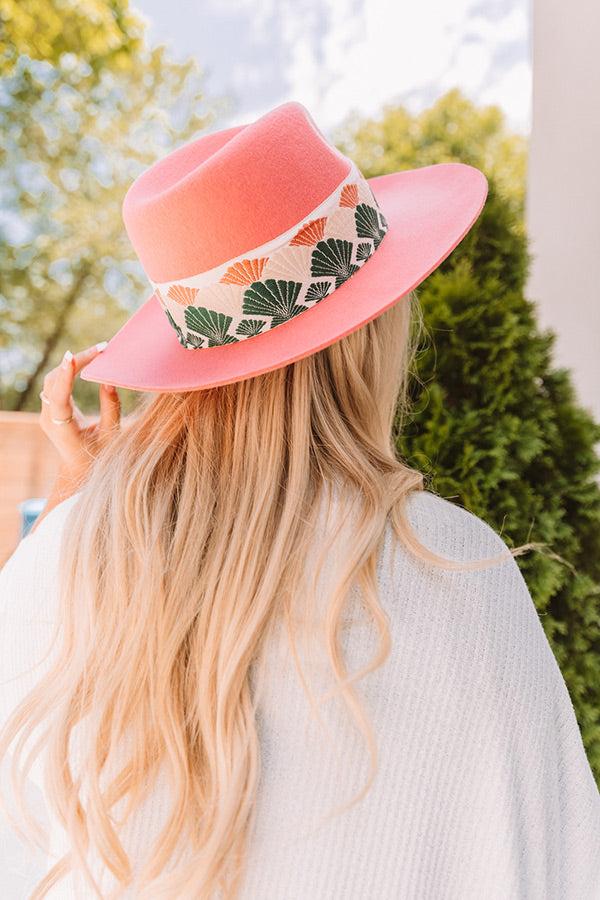 Forgotten Love Wool Fedora In Blush Product Image