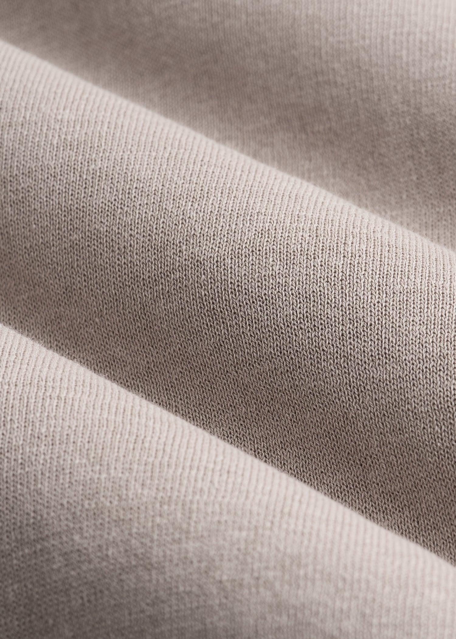 Linen Blend Split Hem V-Neck Sweater for Tall Women in Atmosphere Female Product Image