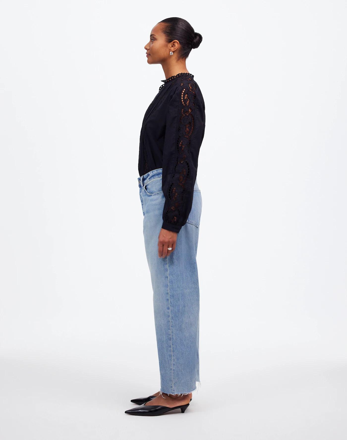 The Curvy Darted Barrel-Leg Jean Product Image