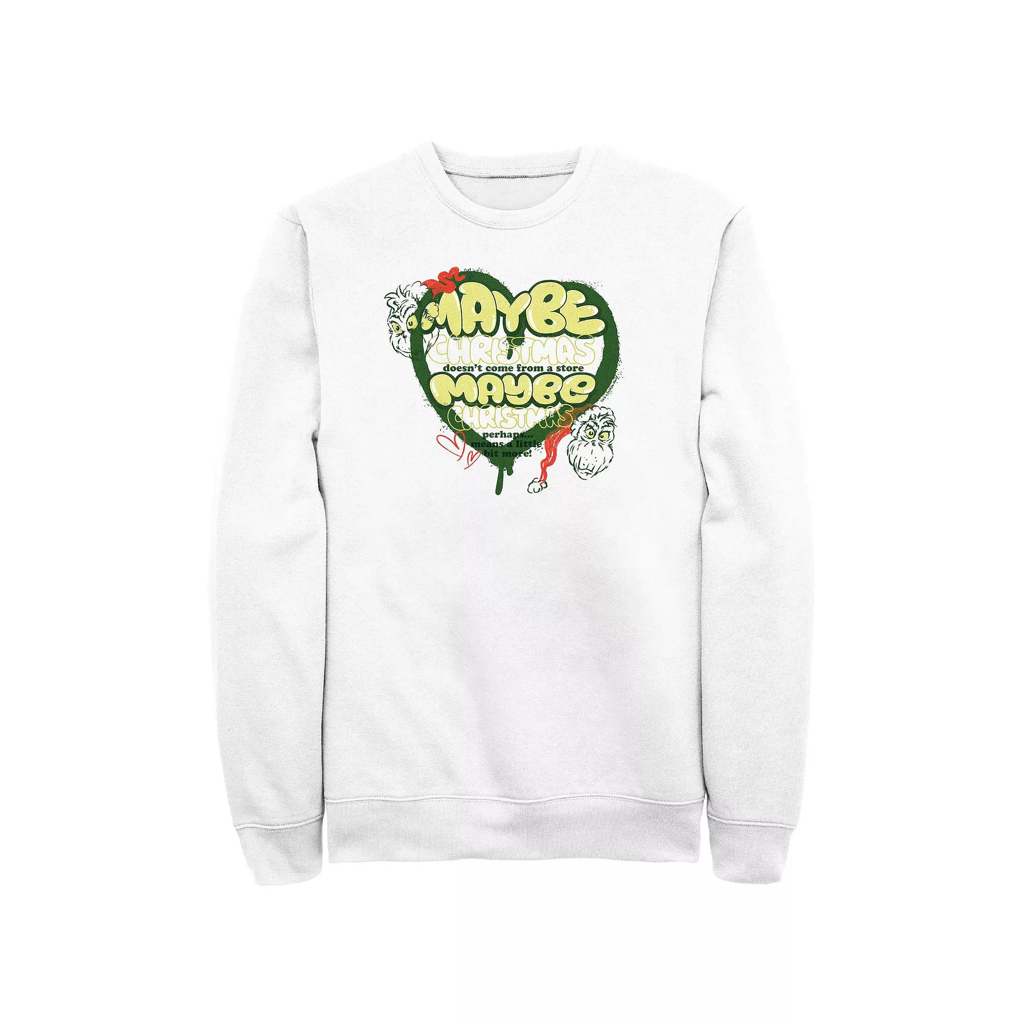 Big & Tall Dr. Seuss Grinch Maybe Maybe Graphic Fleece, Men's,  Product Image