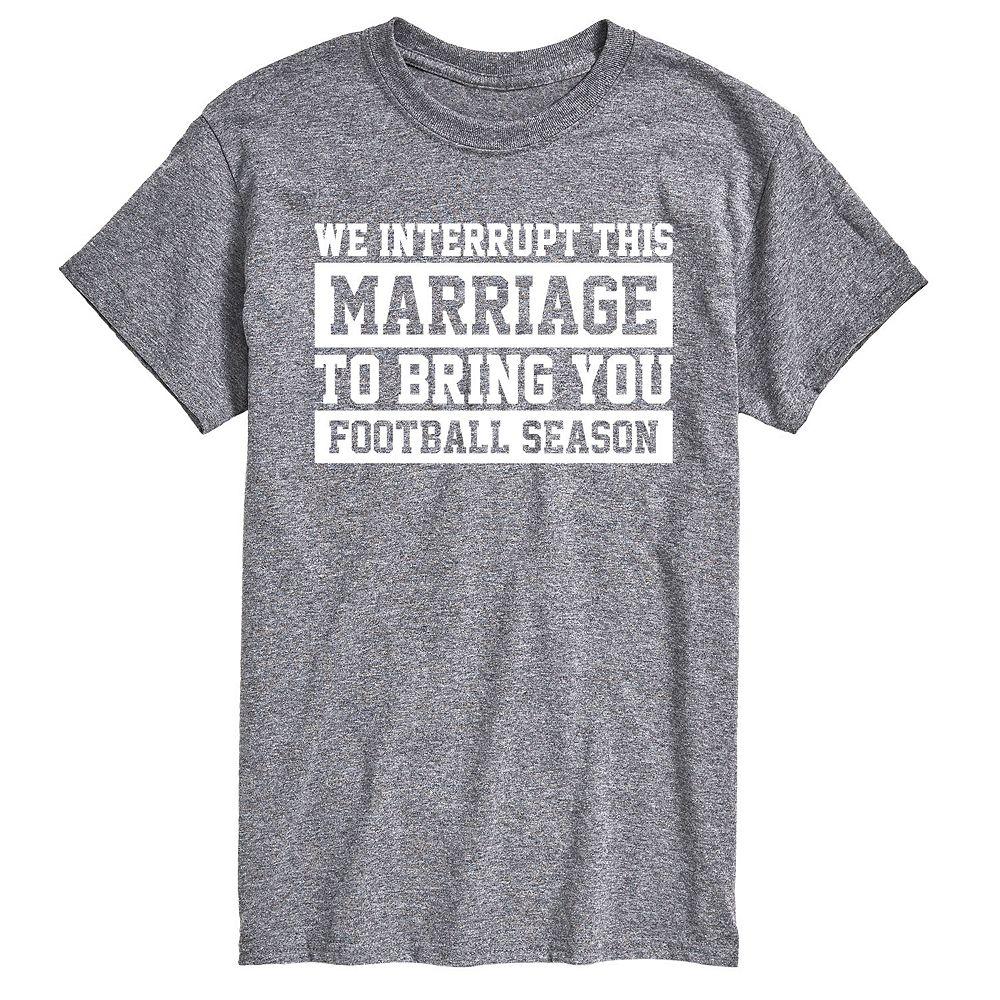 Big & Tall Marriage Football Tee, Men's,  Product Image