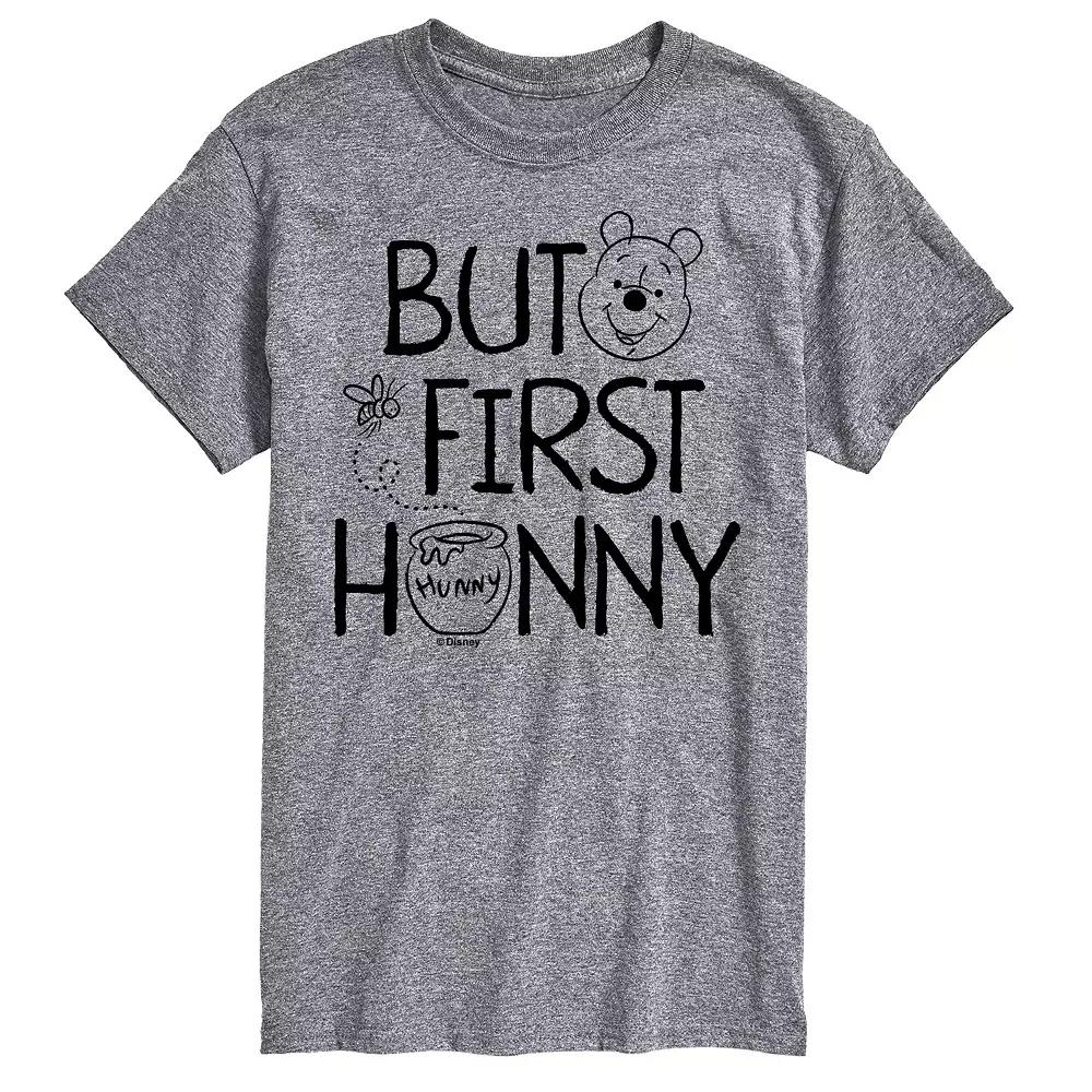 Disney's Winnie the Pooh Big & Tall But First Hunny Graphic Tee, Men's,  Product Image
