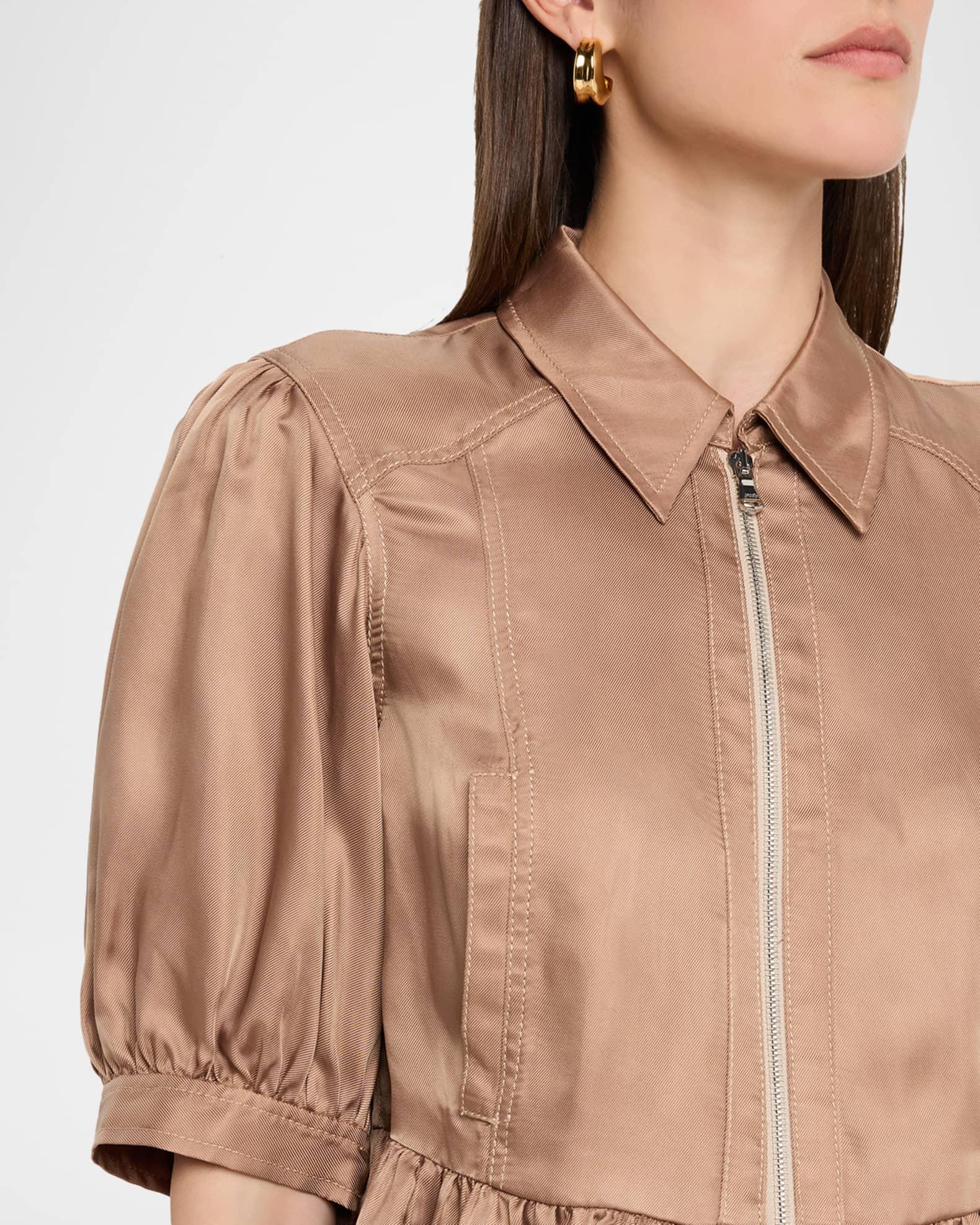 Daphne Puff-Sleeve Peplum Jacket Product Image