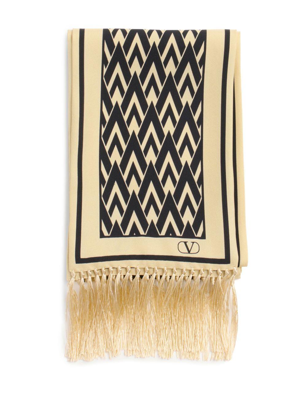 Toute La V bandeau silk scarf Product Image