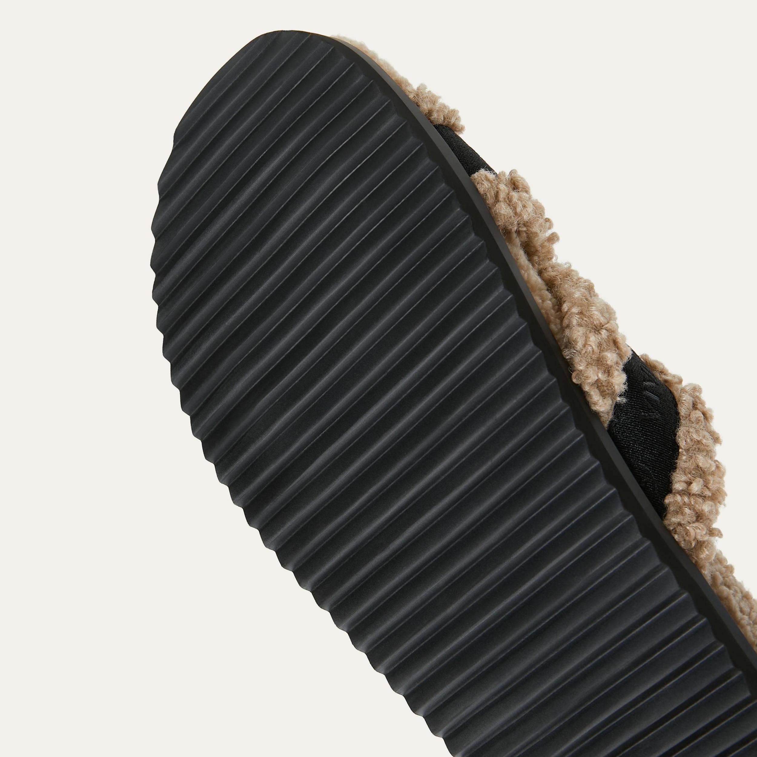 Furry Criss-Cross Strap Slippers (Hannah) Product Image