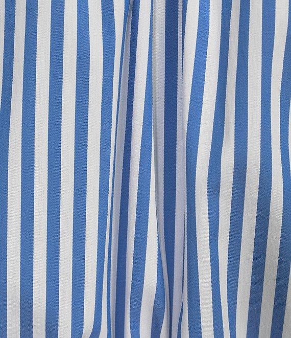 Jude Connally Pippa Stripe Print Point Collar Short Sleeve Midi Dress Product Image