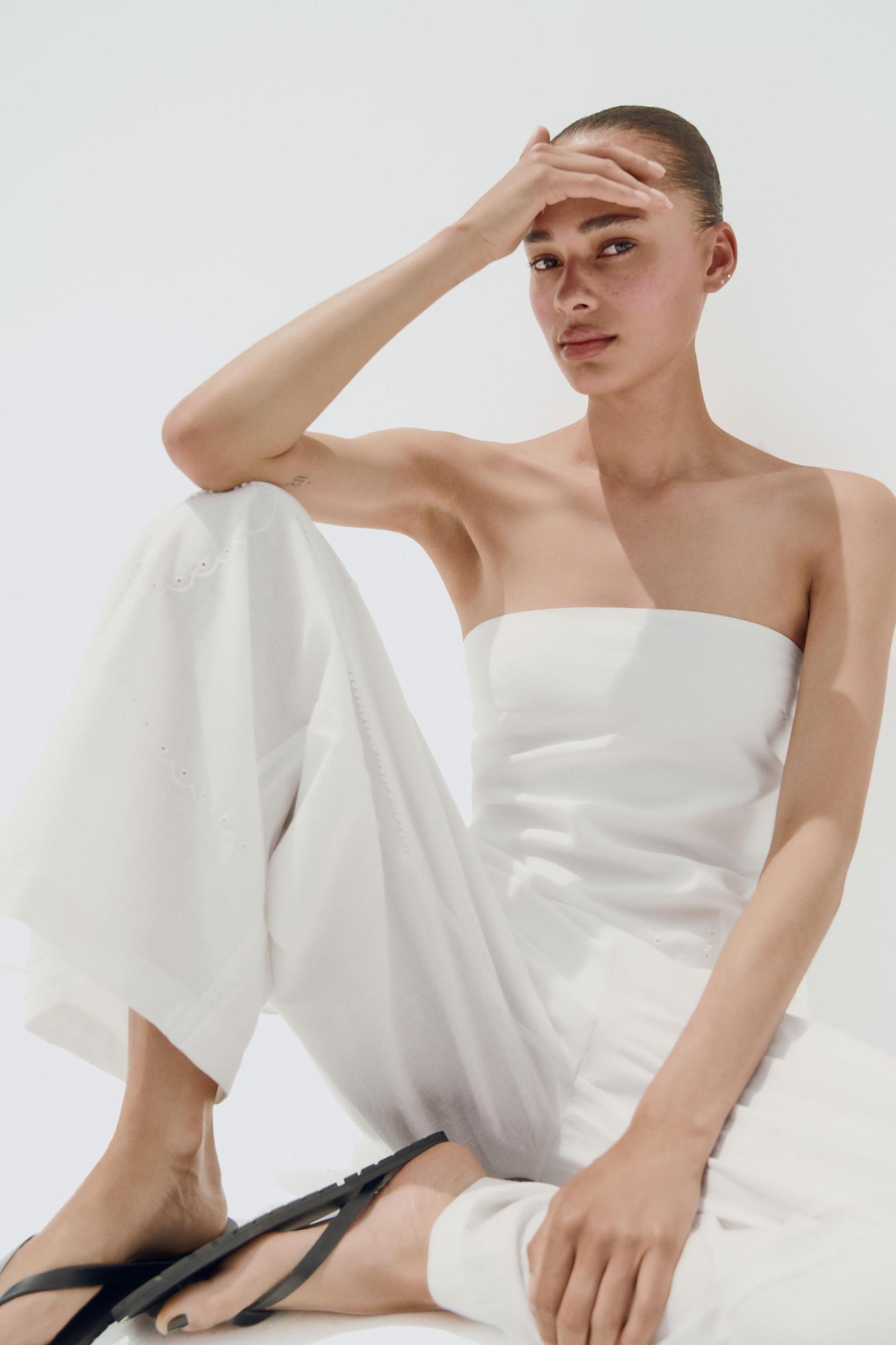 EMBROIDERED PANTS Product Image