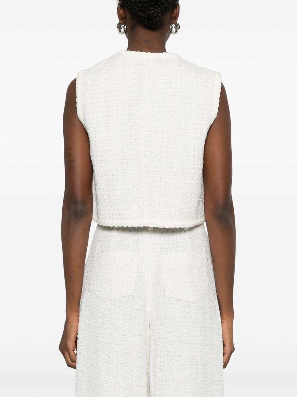 sequin-embellished tweed jacket Product Image