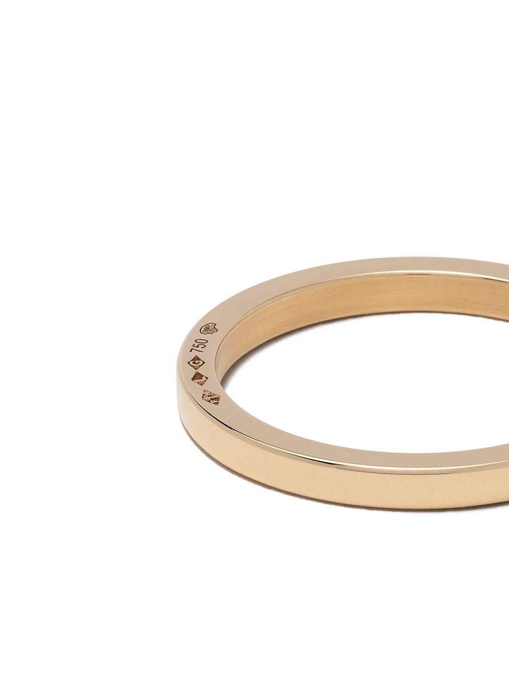 18kt yellow polished gold 5 Grams Ribbon ring Product Image