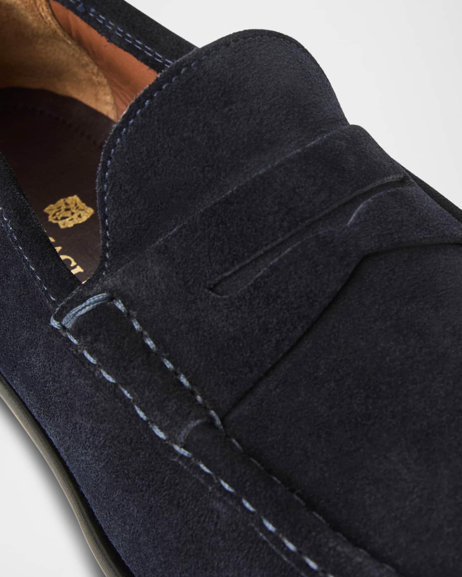 Men's Tonio Suede Penny Loafers Product Image