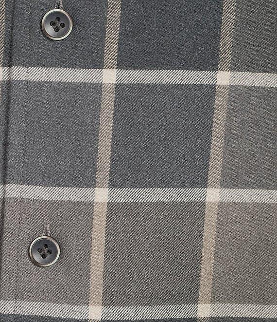 Daniel Cremieux Signature Label The Highlands Collection Windowpane Flannel Long Sleeve Woven Shirt Product Image