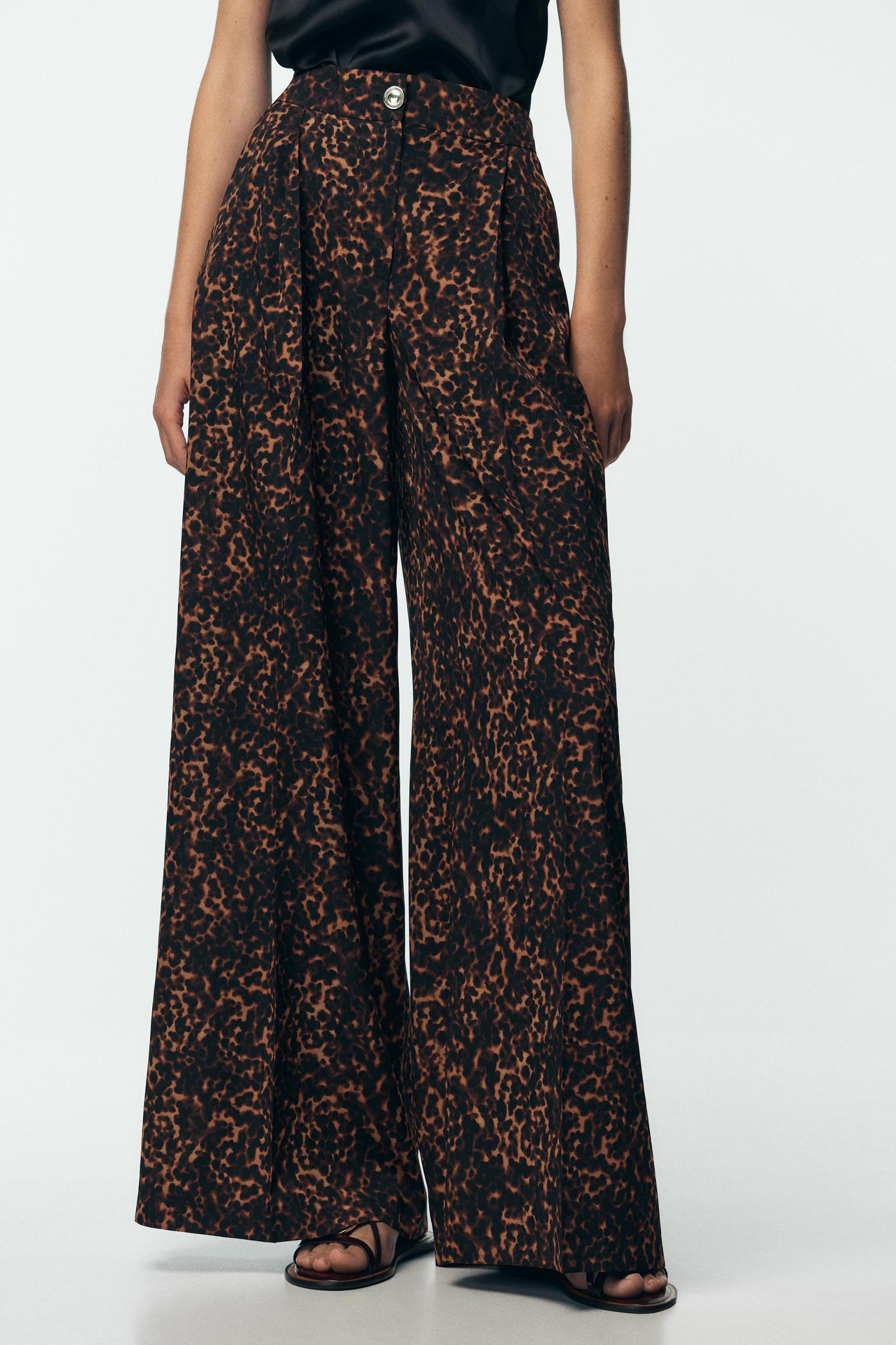 ANIMAL PRINT PALAZZO PANTS Product Image