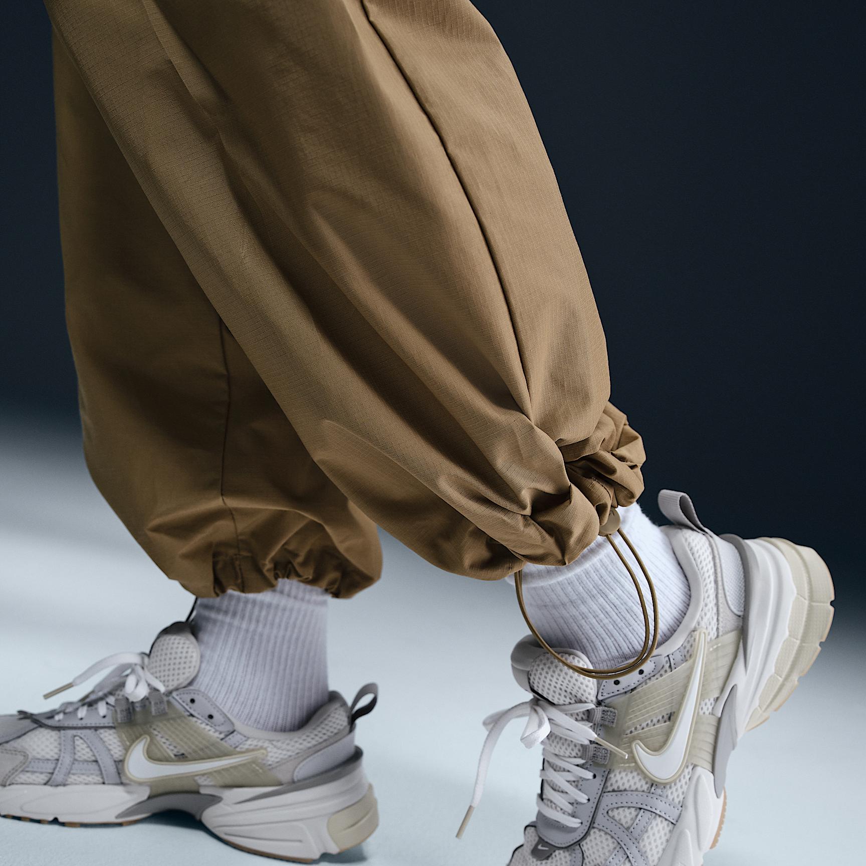 Nike Womens Nike NSW EVRTHNG Woven Mid Rise Cargo Pants - Womens Parachute Beige/White Product Image
