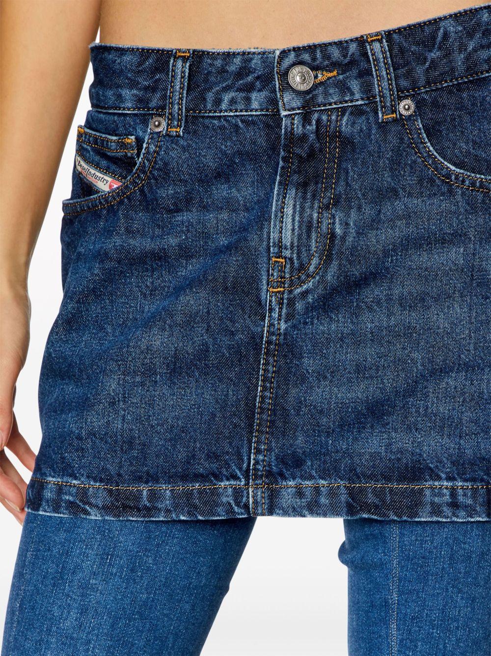 De-Ron low-rise denim miniskirt Product Image