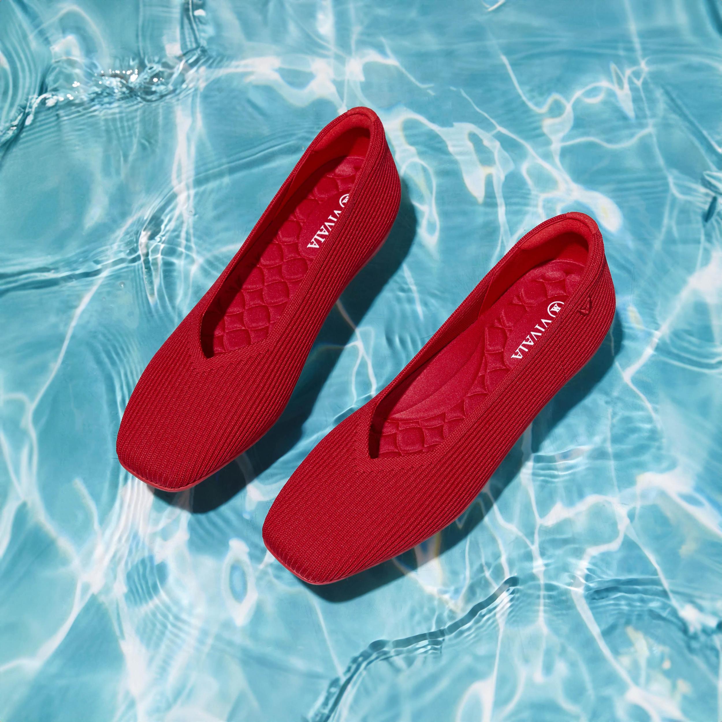 Lightweight Square-Toe V-Cut Flats (Margot Walker) Product Image