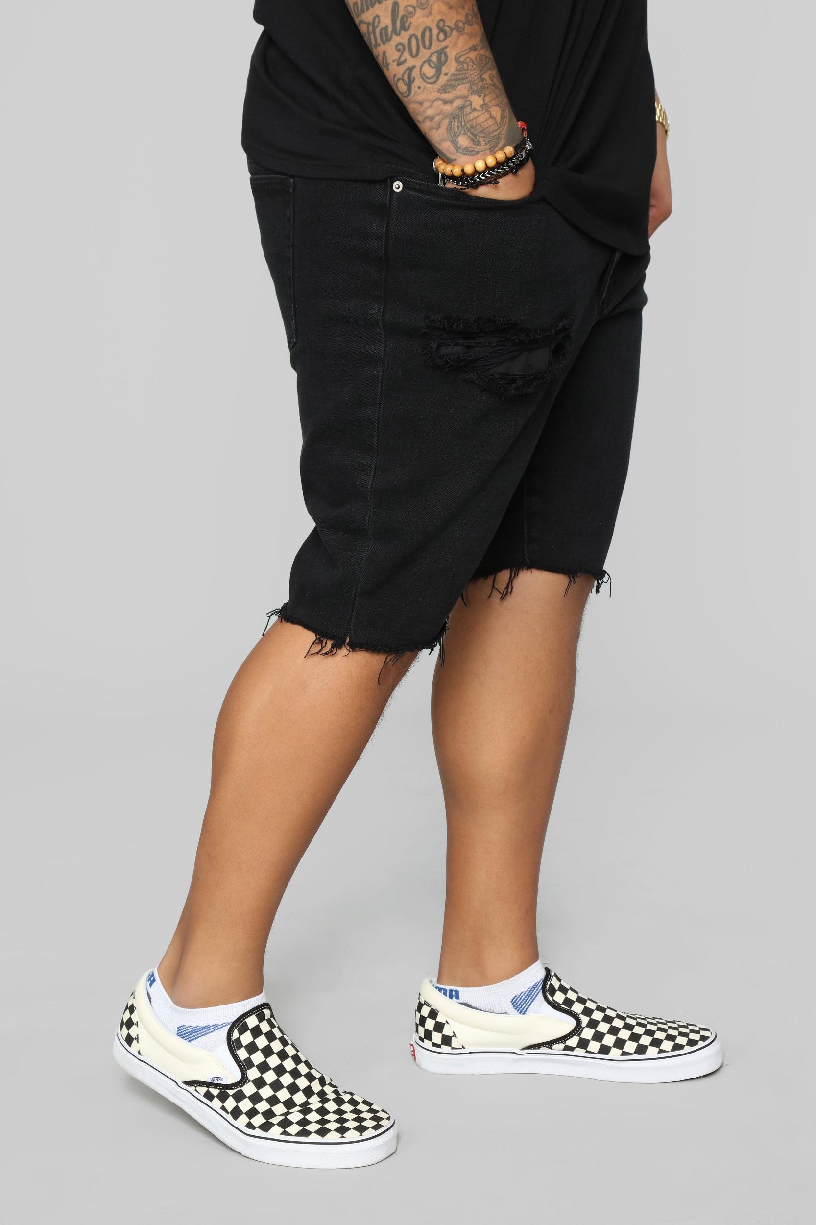 Earl Denim Shorts - Black Product Image