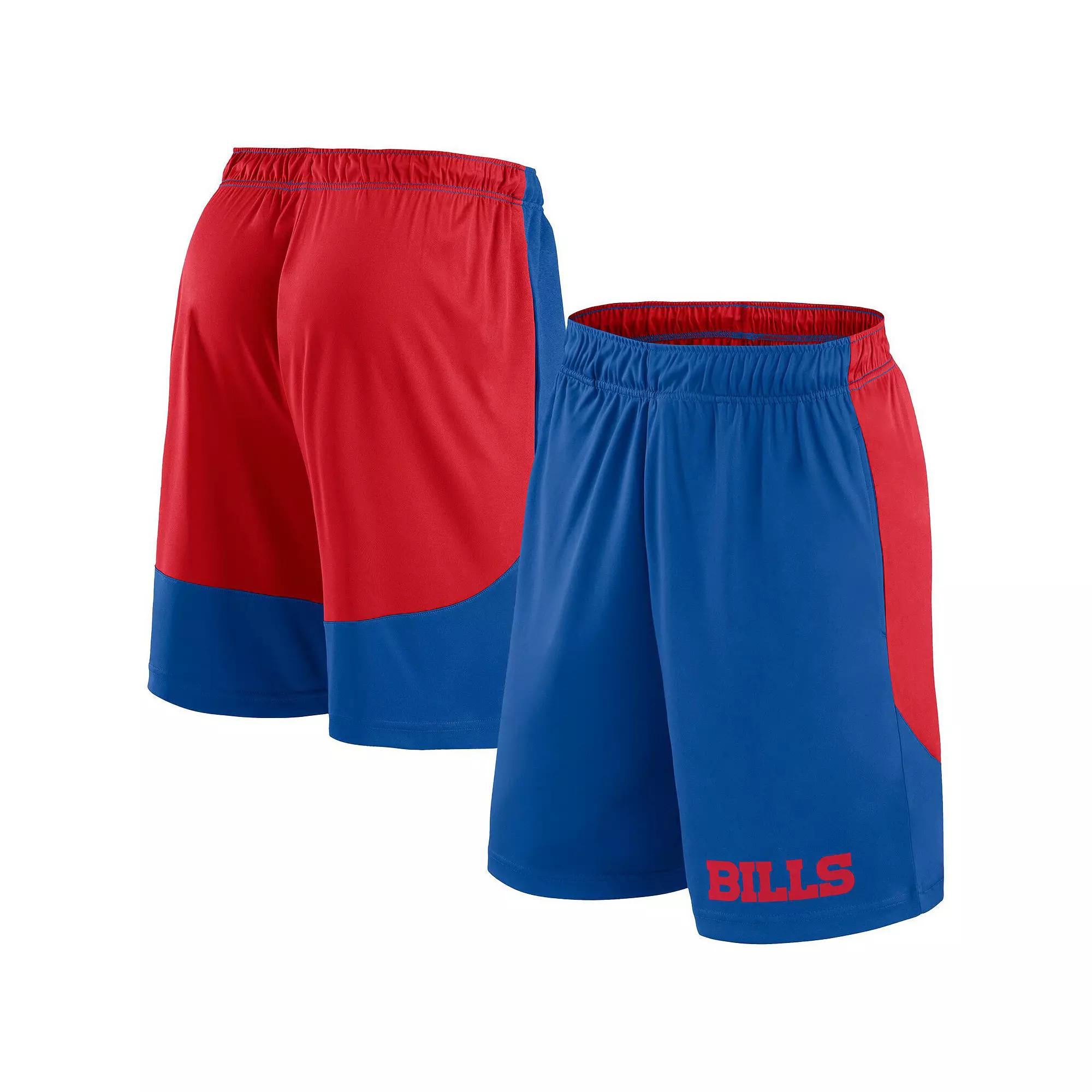 Men's Fanatics Royal/Red Buffalo Bills Big & Tall Launch Shorts, Size: 2XLT, Blue Product Image