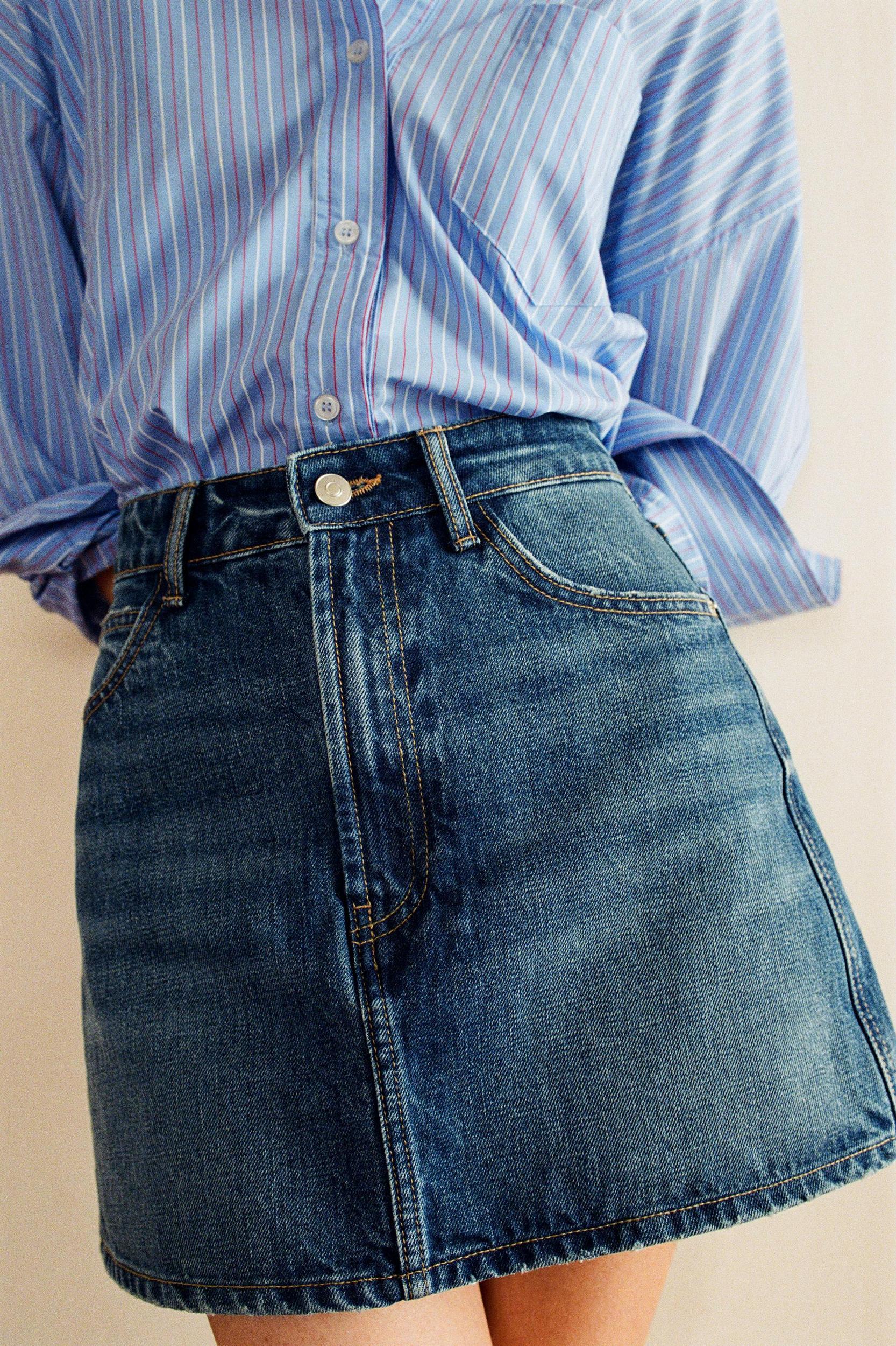 TRF DENIM MINI SKIRT Product Image