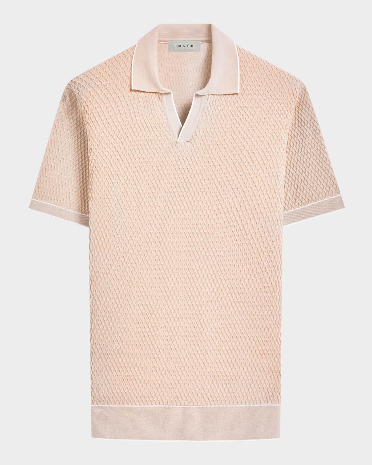 Mens Jacquard Johnny Collar Sweater Product Image