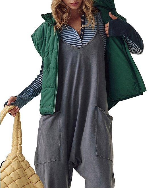 Free People FP Movement Sleeveless Scoop Neck Ankle Length Patch Pocket Hot Shot Onesie Product Image