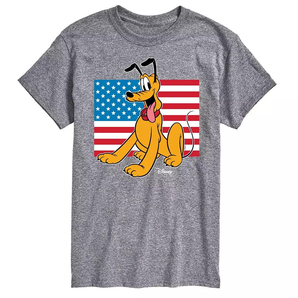 Disney's Pluto Big & Tall USA Flag Graphic Tee, Men's,  Product Image