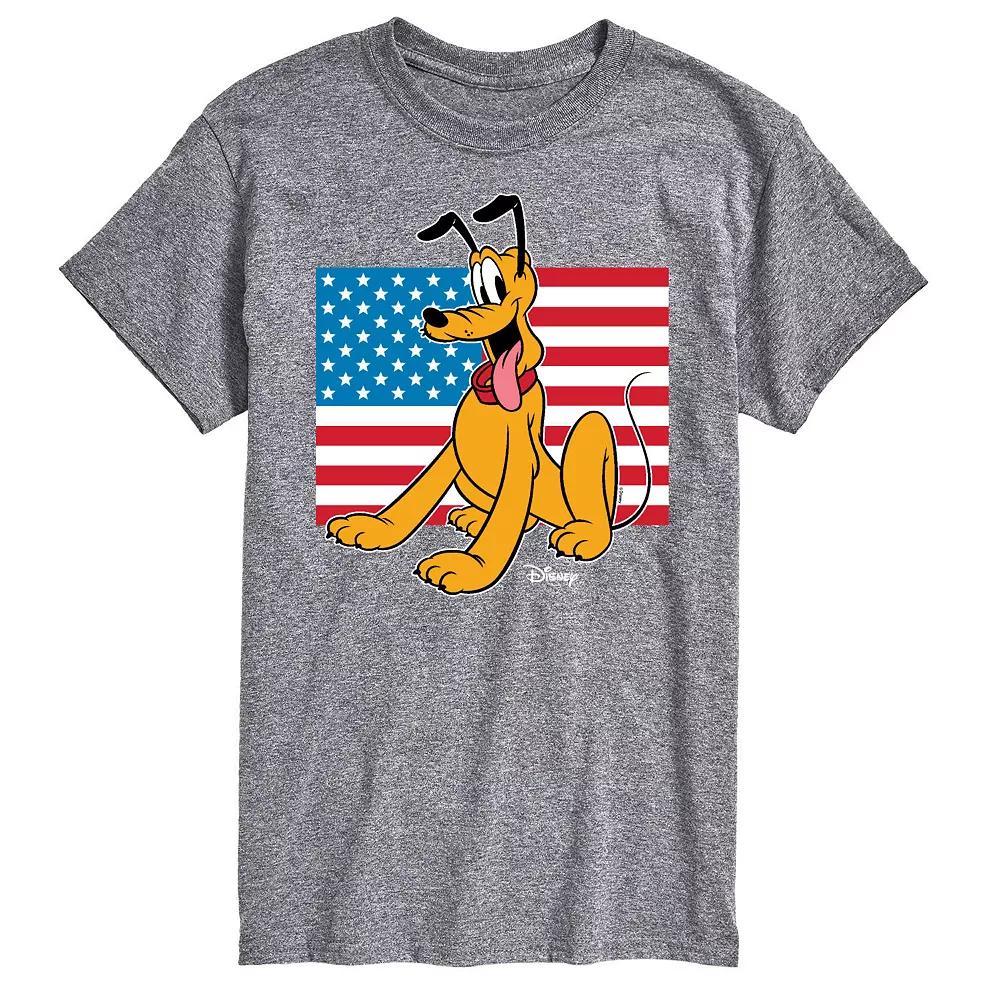 Disney's Pluto Big & Tall USA Flag Graphic Tee, Men's,  Product Image