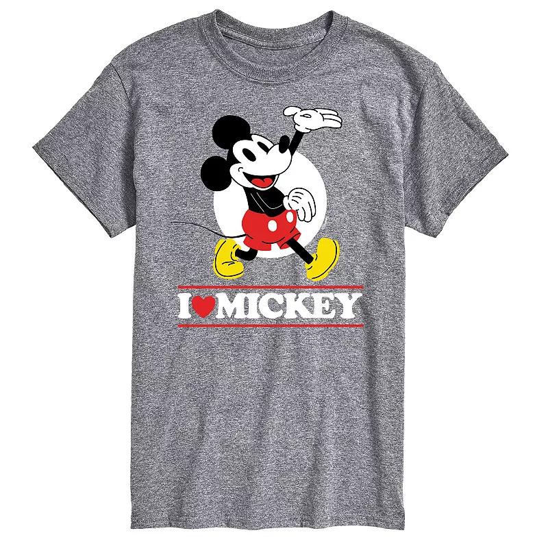 Disney's Mickey Mouse Big & Tall I Love Mickey Graphic Tee, Men's,  Product Image