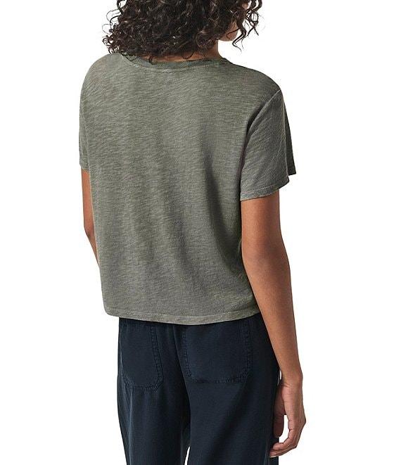 Splendid Louisa Knit Crew Neck Short Sleeve Shirt Product Image