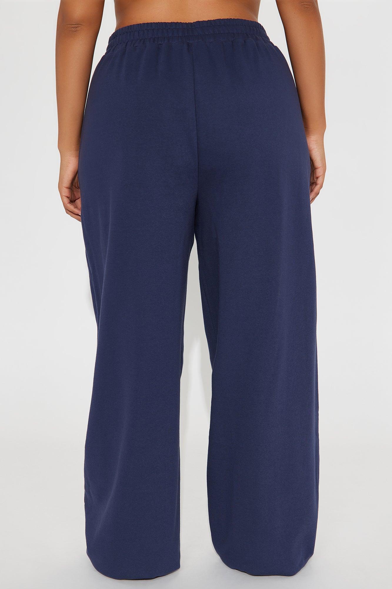 Cassandra Cross Over Lounge Pant - Navy Product Image