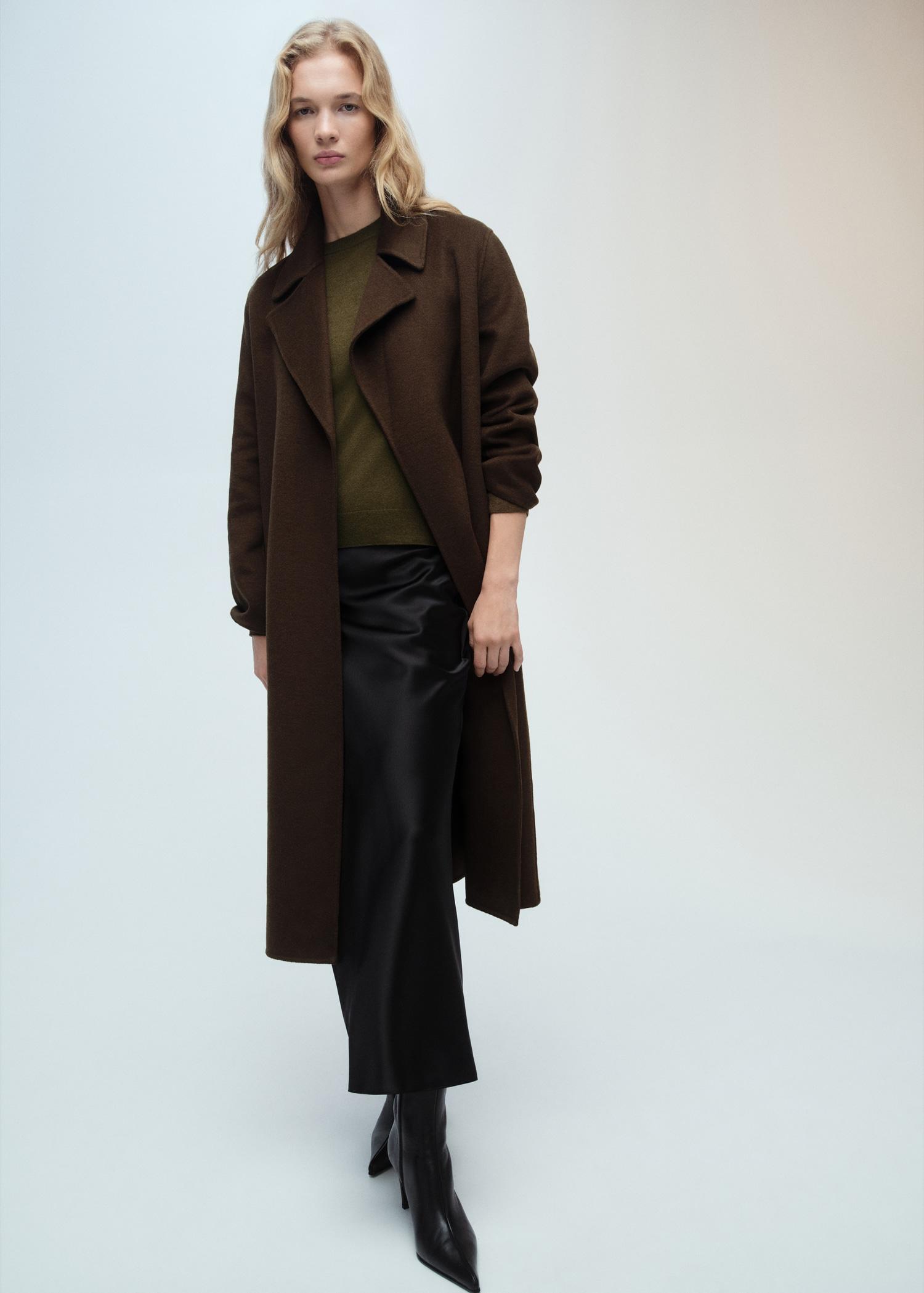 Wool-blend round-neck sweater - Women | MANGO USA Product Image