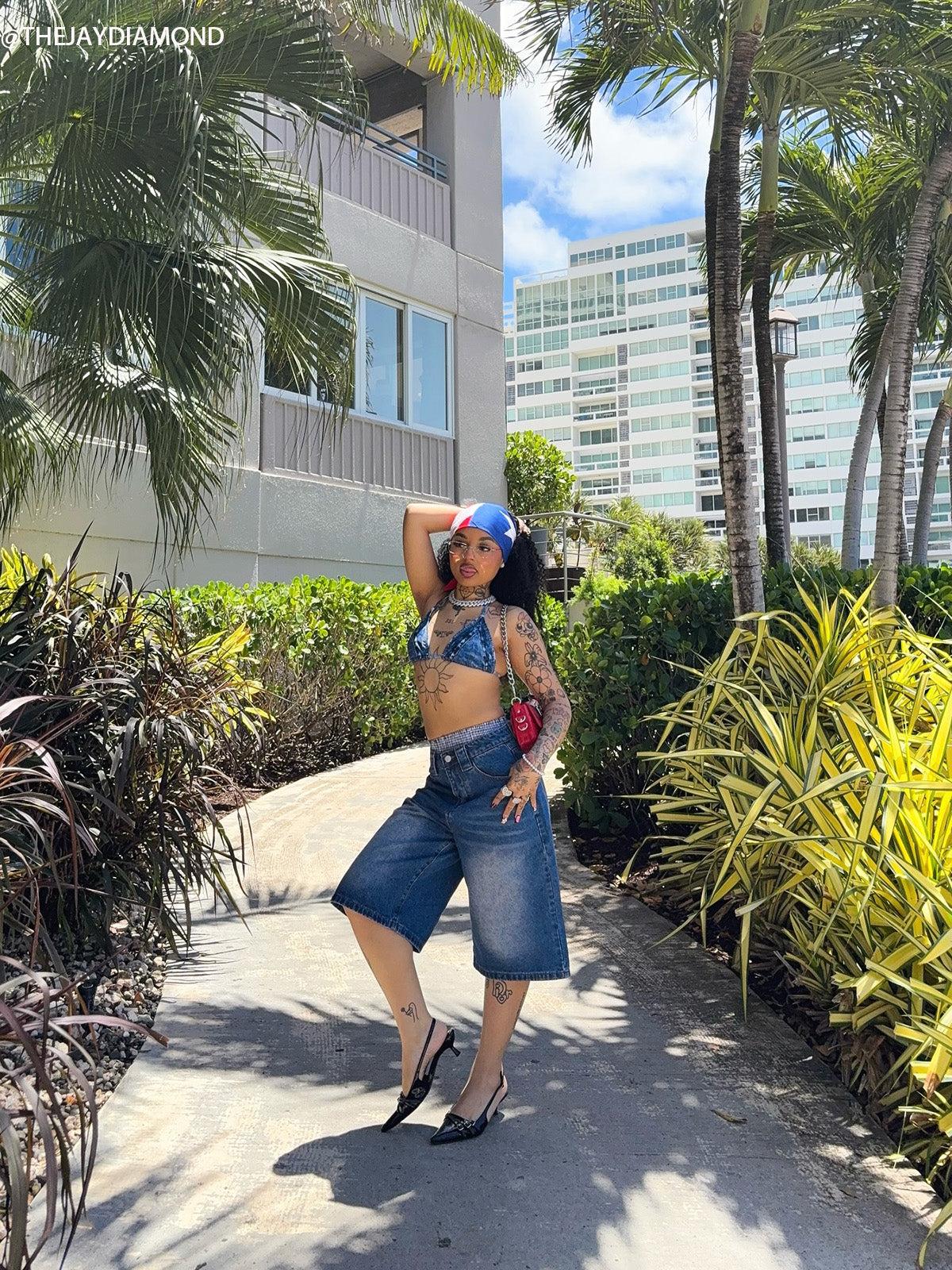 Aelfric Eden Double Waist Longline Jorts Product Image