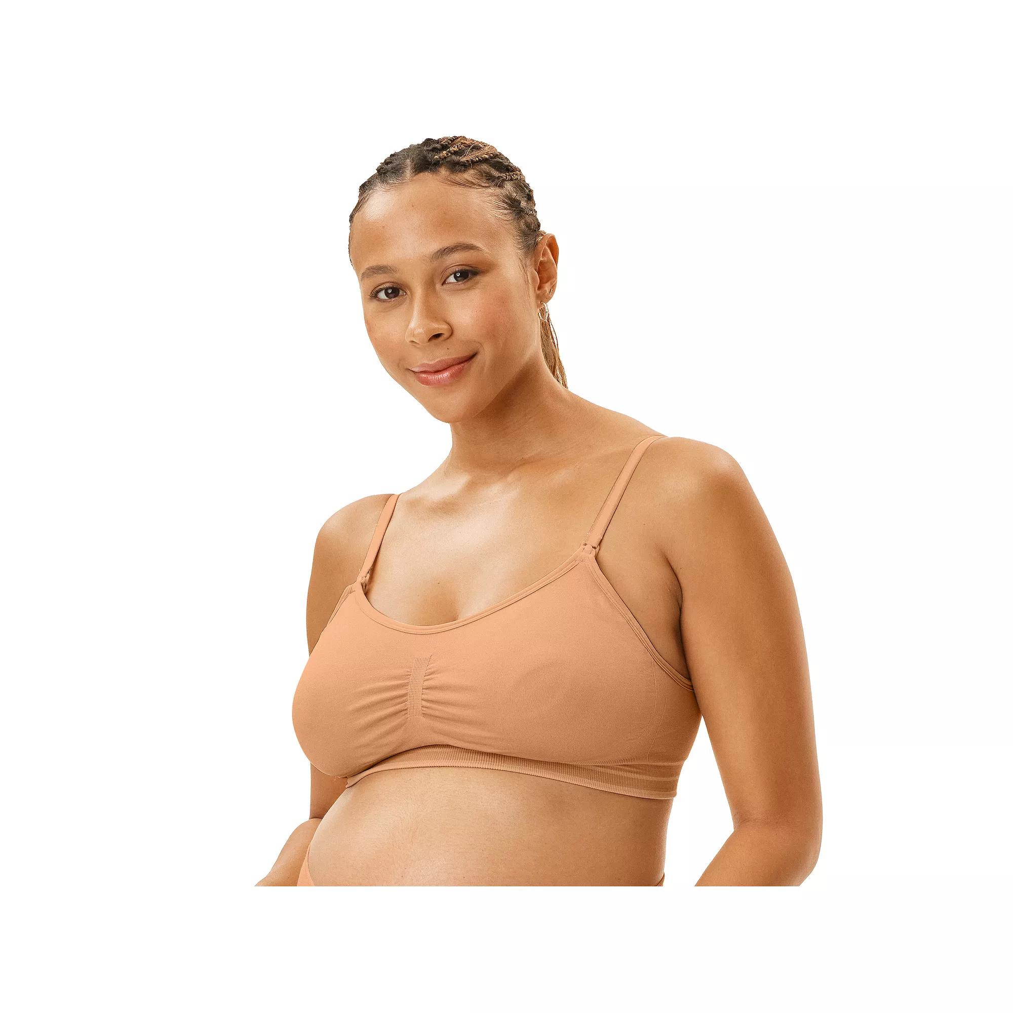 Maternity Motherhood Seamless Nursing and Pumping Bra with Removable Pads, Womens Product Image