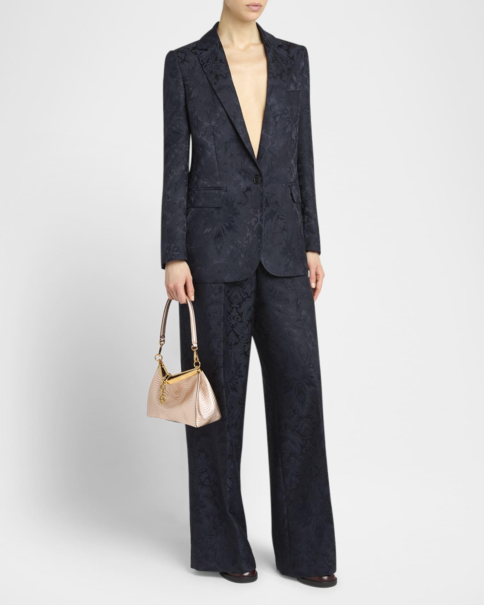 Vela Wavy Laminated Leather Shoulder Bag Product Image