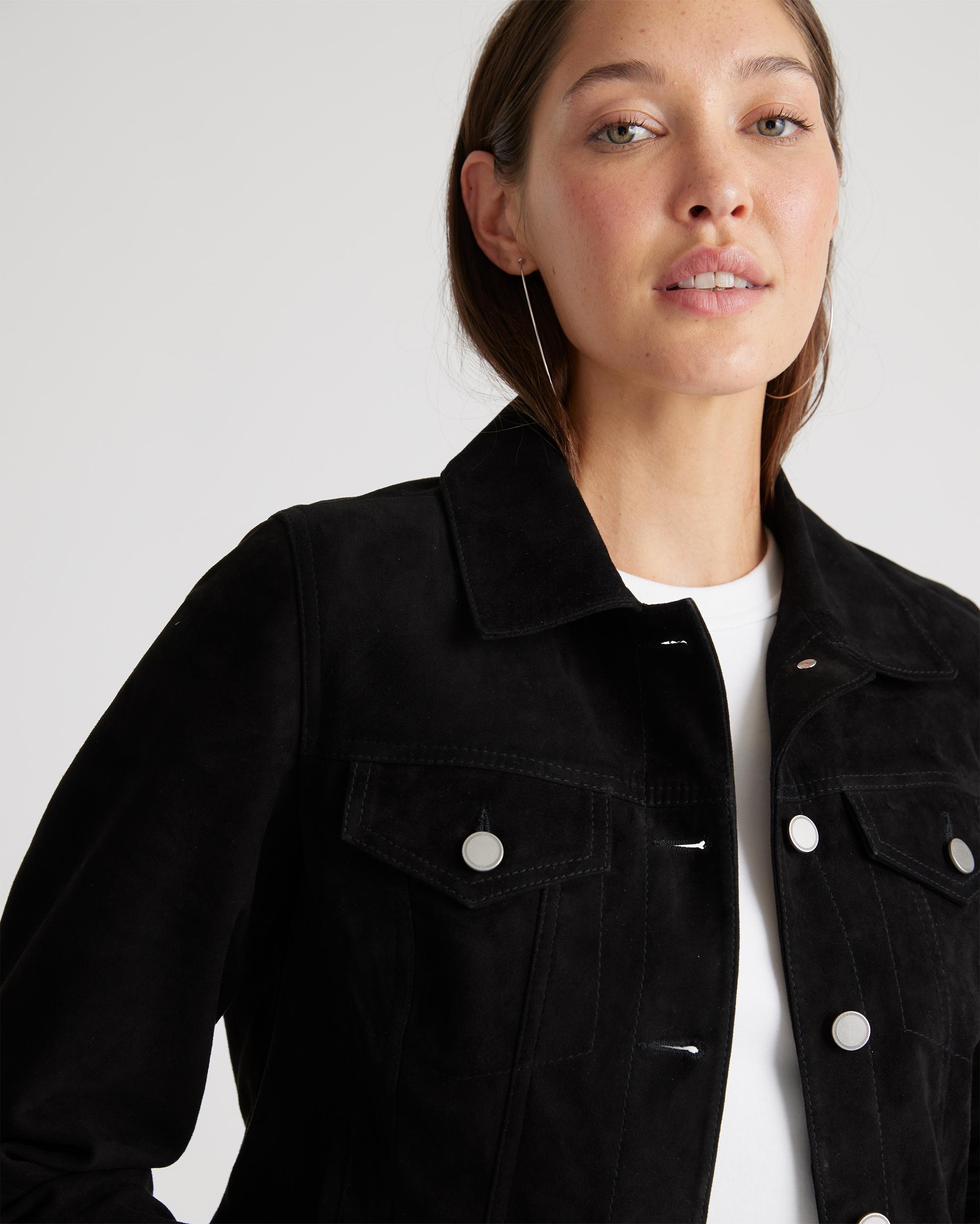 Quince | Women's 100% Suede Trucker Jacket Suede Leather Product Image