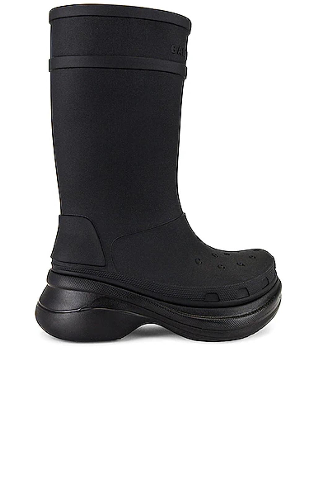 BALENCIAGA X Crocs Water Resistant Boot In Black Product Image